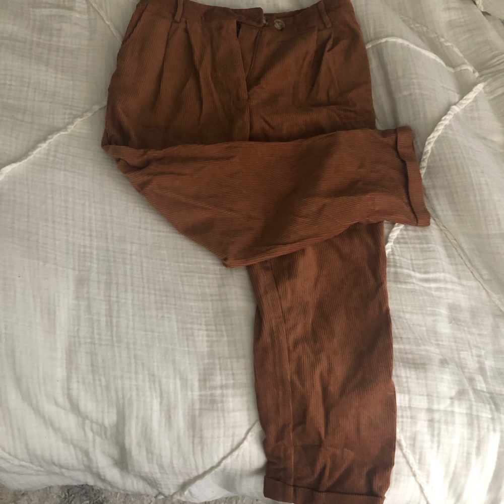 Brown cords pants